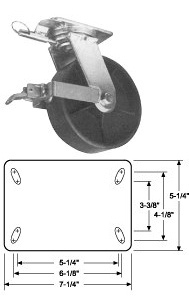 heavy duty drop forged casters
