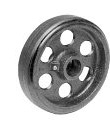 low profile moldon rubber wheel