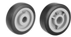 polyurethane on polyolefin core wheels